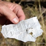fragment of a Spanish Bible found in Tumacácori, Arizona on 13 February 2010